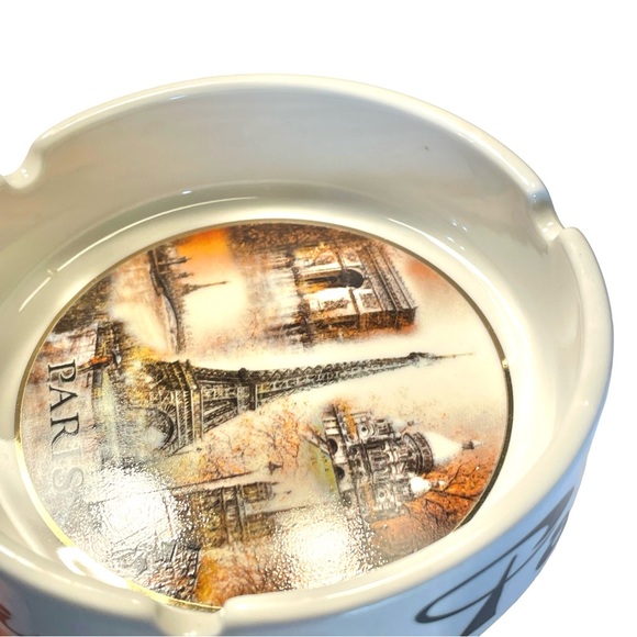 Dessapt Editions Paris Ashtray Trinket Dish Eiffel Tower & Monuments Souvenir - Picture 5 of 12
